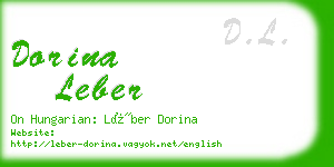 dorina leber business card